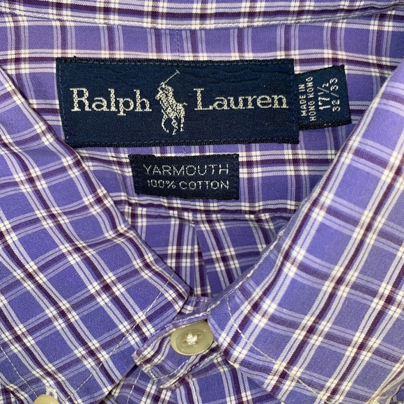 Ralph Lauren Yarmouth Fit Long Sleeve Button Down Shirt (Size: 17.5-32/33) - Picture 3 of 3